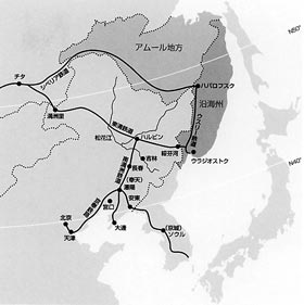 満洲周辺地図